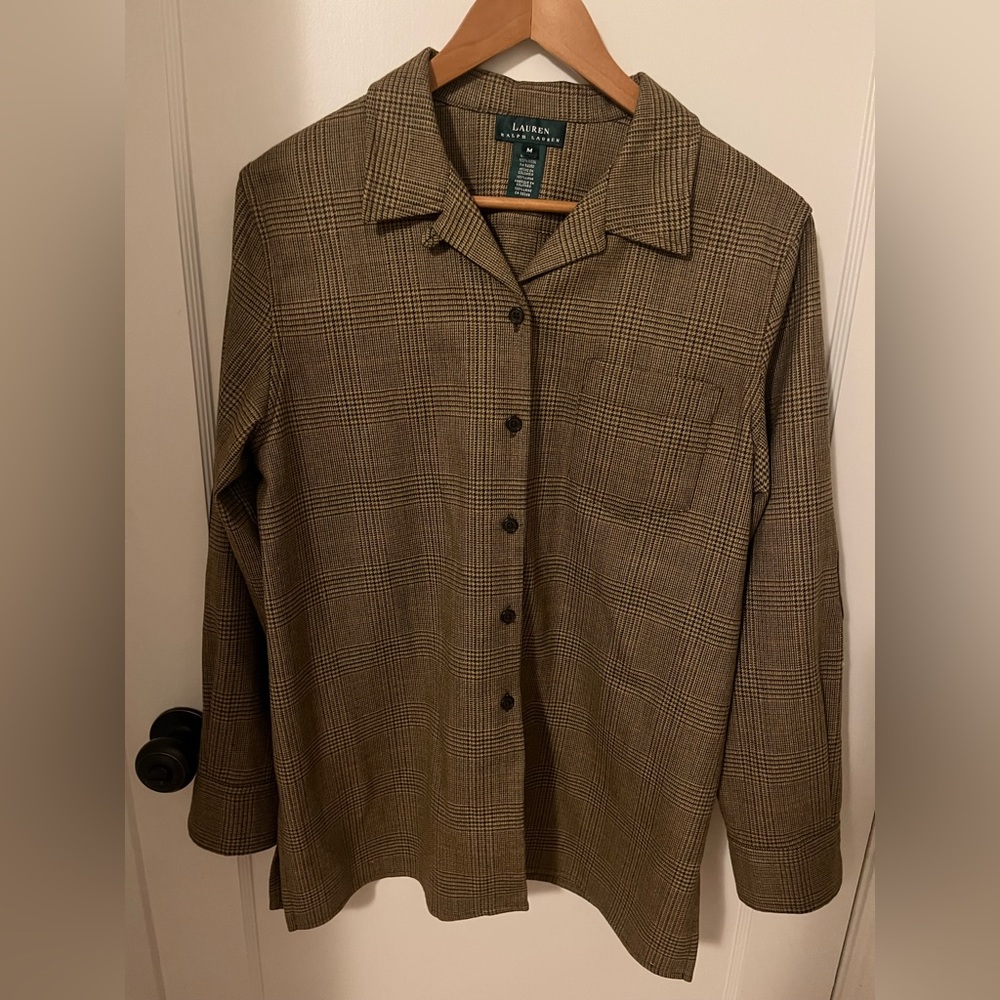 Ralph Lauren tweed patterned shirt